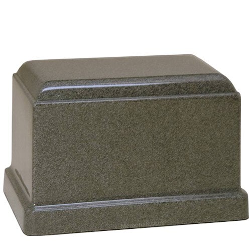 Stone Gray Granite Cultured Cremation Urn Stone Gray Granite Cultured Cremation Urn
