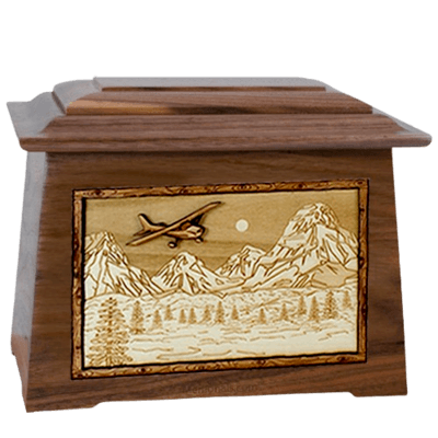 Aviation Walnut Aristocrat Cremation Urn