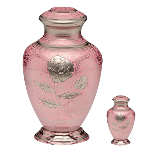 Pink Rose Cremation Urns