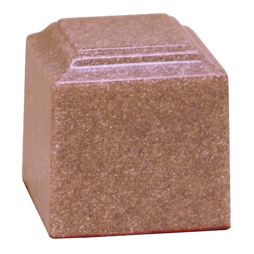 Sunset Pink Granite Baby Cremation Urn Sunset Pink Granite Baby Cremation Urn