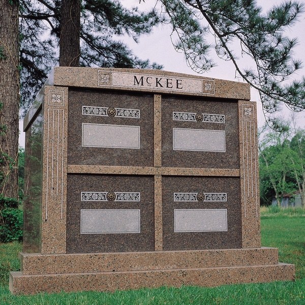Sunset Red Cemetery Mausoleum