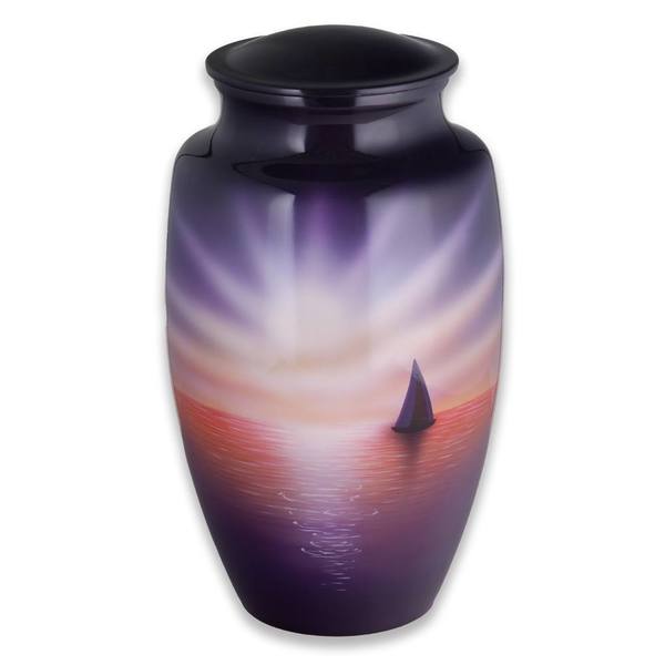 Sunset Sailing Cremation Urn