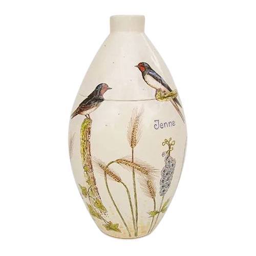 Swallows Ceramic Cremation Urn