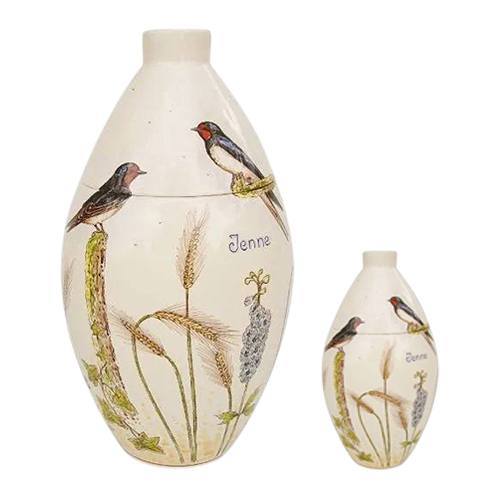 Swallows Ceramic Cremation Urns