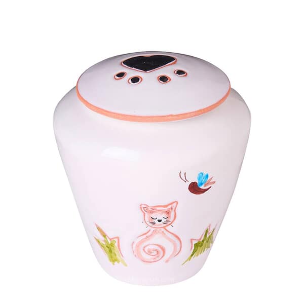 Sweet Cat Small Cremation Urn