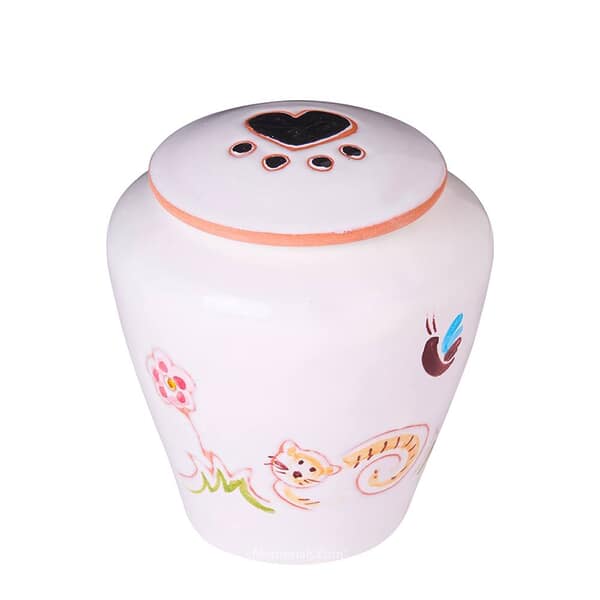Sweet Kitty Small Cremation Urn