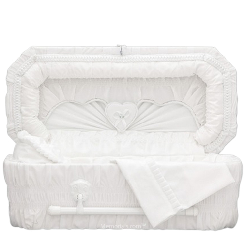 Sweetheart White Medium Child Casket