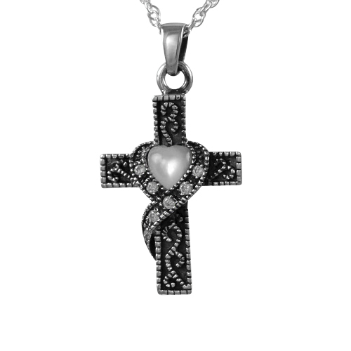 Swirl Cross Keepsake Jewelry