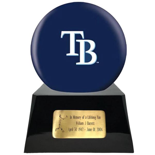 Tampa Bay Rays Baseball Sphere Cremation Urn