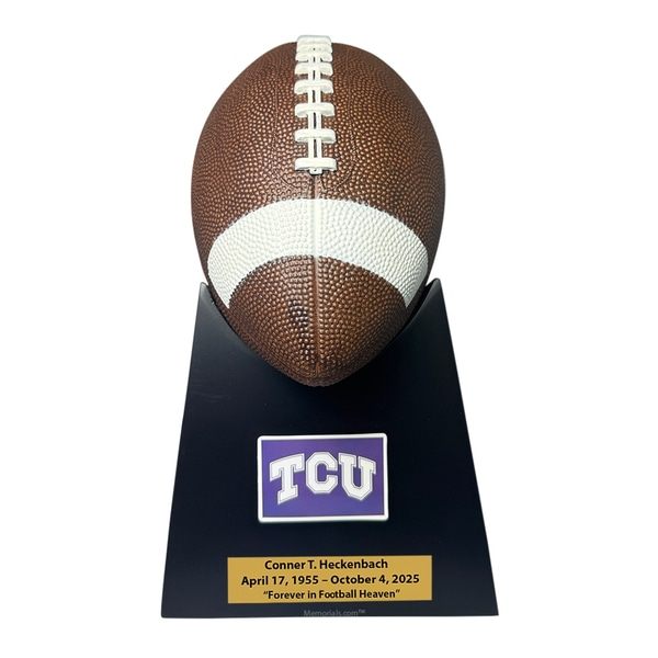TCU Horned Frogs Football Cremation Urn
