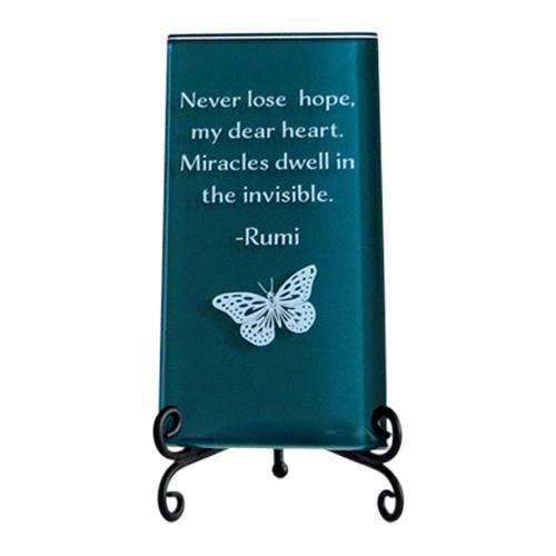 Teal Never Lose Hope Plaque