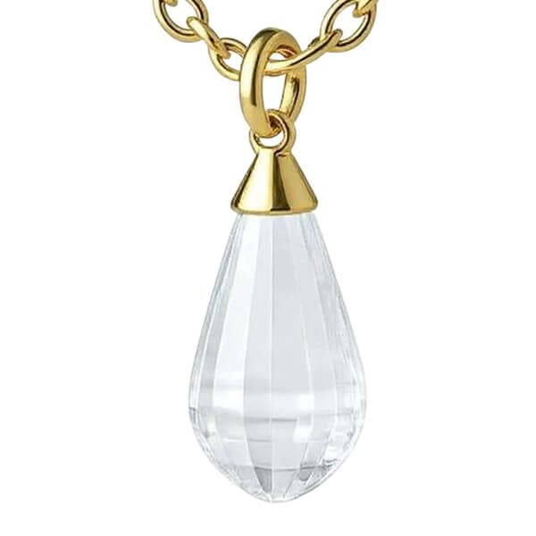 Teardrop Cremation Crystal Necklace