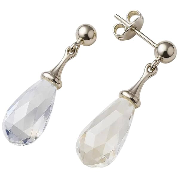 Teardrop Cremation Diamond Earrings