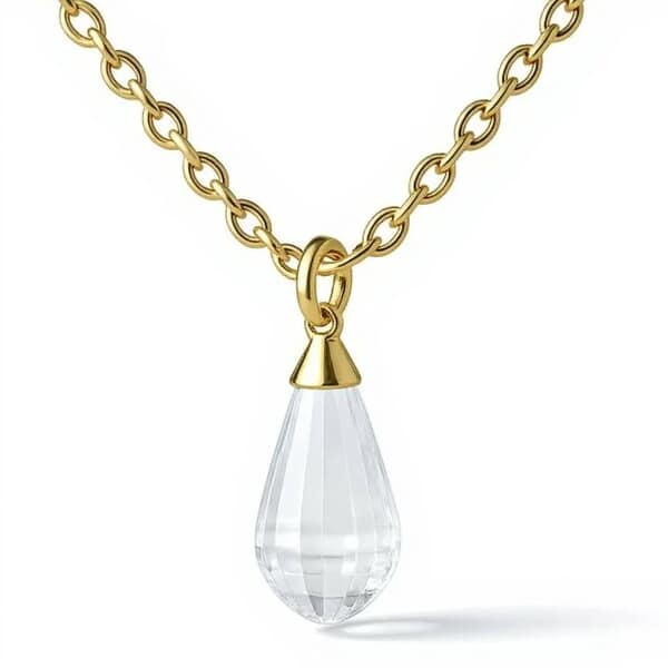 Teardrop Cremation Diamond Necklace