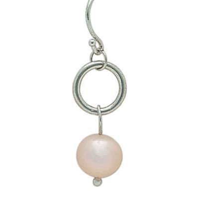 Teardrop Lavender Pearl Cremation Earrings