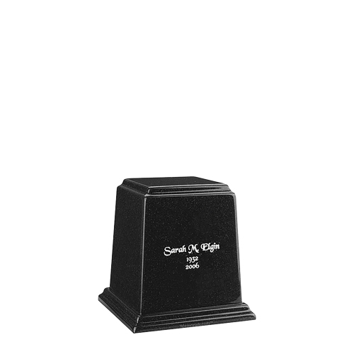 Temple Charcoal Mini Marble Urn