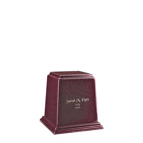 Temple Raspberry Mini Marble Urn