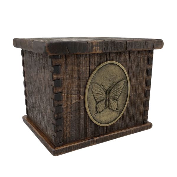 Timber Butterfly Companion Wood Urn