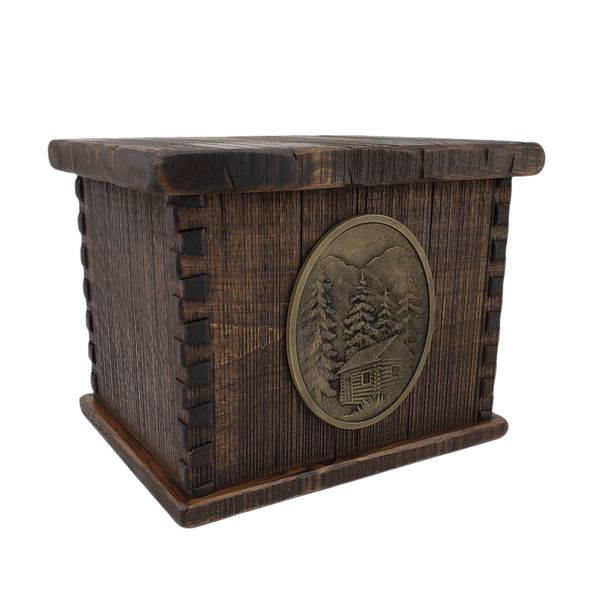 Timber Cabin Companion Wood Urn