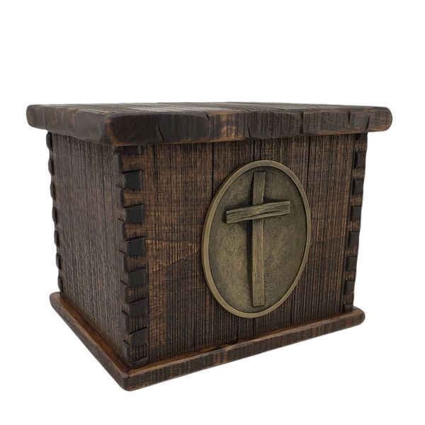 Timber Cross Companion Wood Urn
