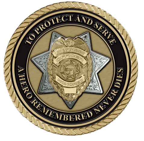 To Protect and Serve Law Enforcement Large Medallion