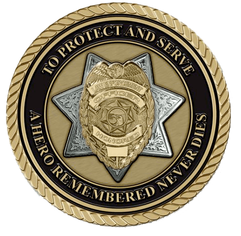 To Protect and Serve Law Enforcement Medium Medallion