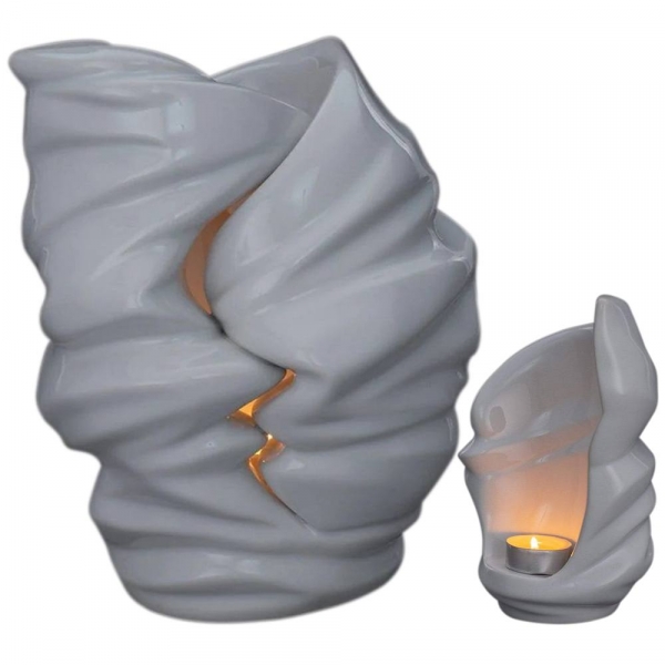 Toga Light White Cremation Urns