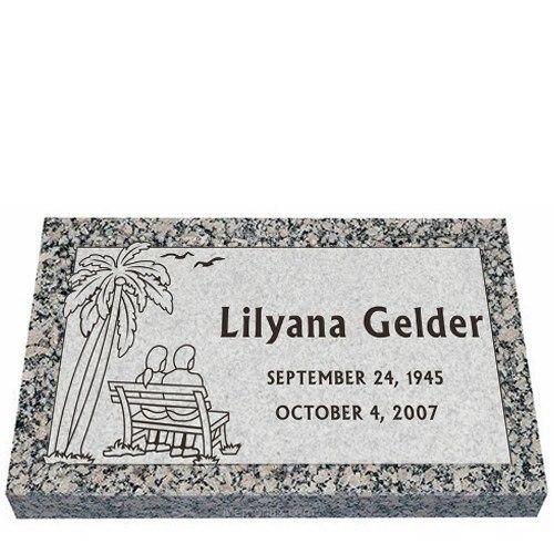 Together Forever Granite Grave Marker 20 x 10