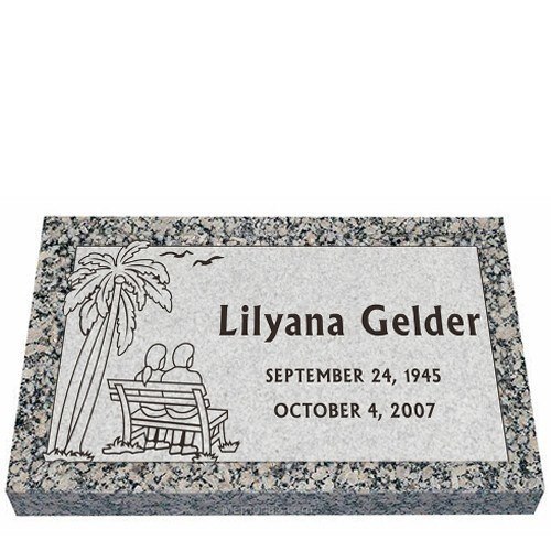 Together Forever Granite Grave Marker 24 x 14
