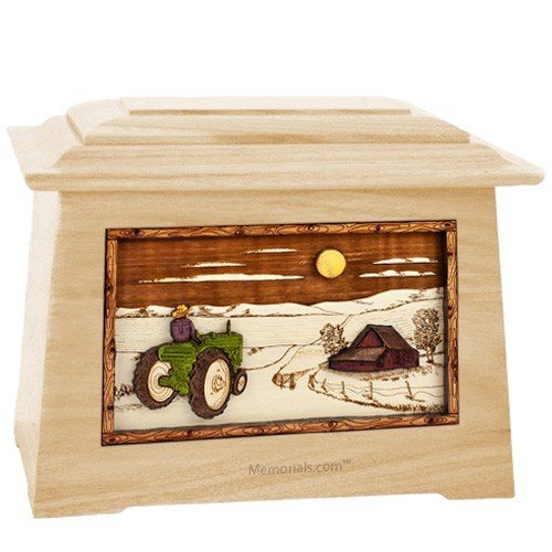 Tractor & Moon Maple Aristocrat Cremation Urn