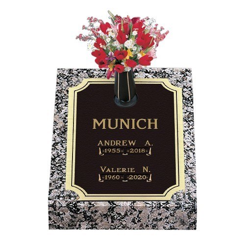 Tranquil Moments Deep Bronze Headstone 16 x 24