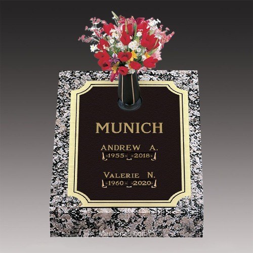 Tranquil Moments Deep Bronze Headstone 16 x 24