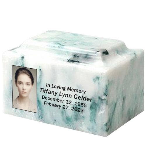 Tranquility Marble Photo Urn