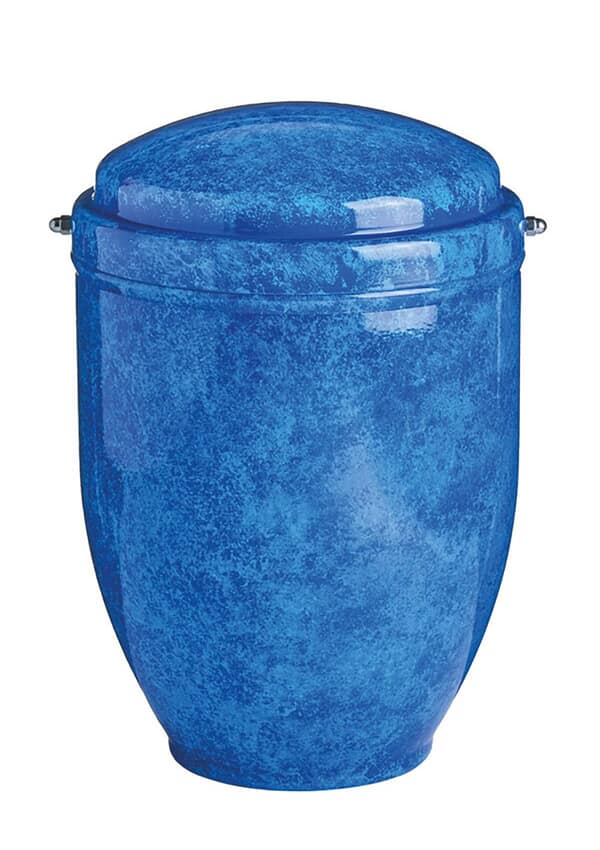 Tribal Blue Cremation Urn
