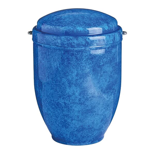 Tribal Blue Cremation Urn