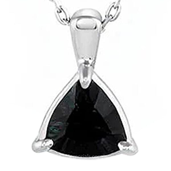 Trinity Depth Cremation Crystal Necklace