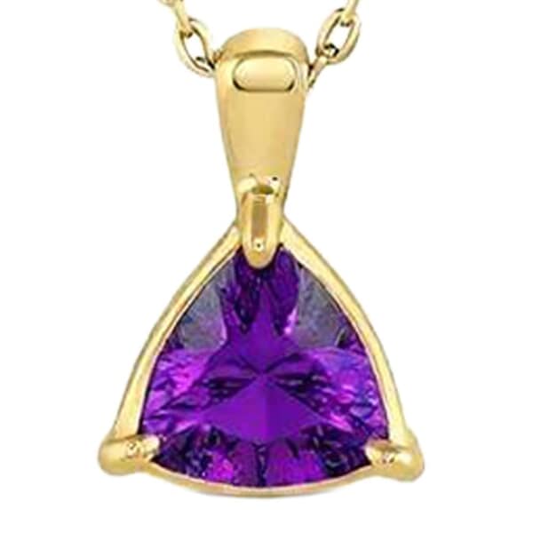 Trinity Violet Cremation Crystal Necklace