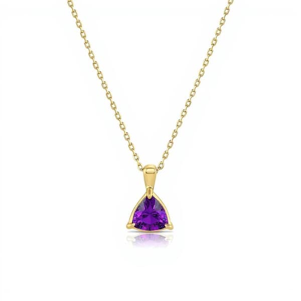 Trinity Violet Cremation Diamond Necklace
