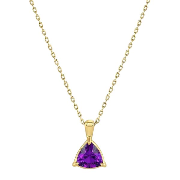 Trinity Violet Cremation Diamond Necklace