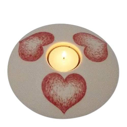 Triple Heart Medium Ceramic Bowl Urn