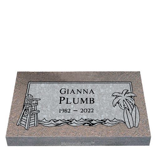Tropical Oasis Granite Grave Markers 