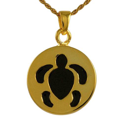 Round Turtle Cremation Jewelry IV