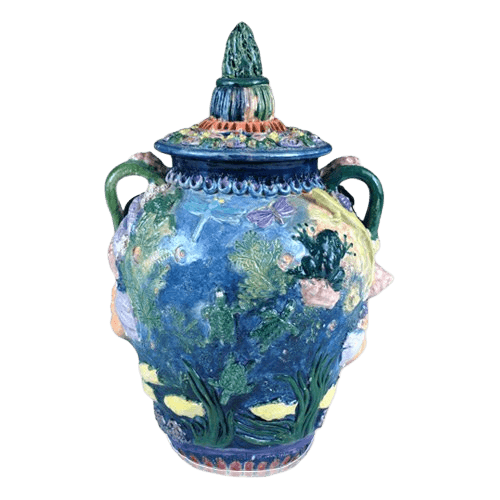 Poseidon Ceramic Cremation Urn