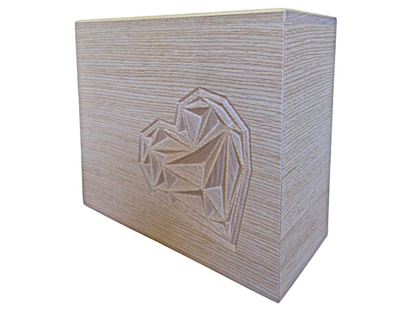 Unique Heart Wood Cremation Urn