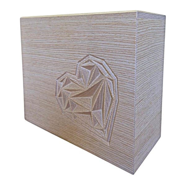 Unique Heart Wood Cremation Urn