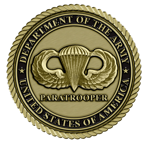 United States Army Paratrooper Small Medallion