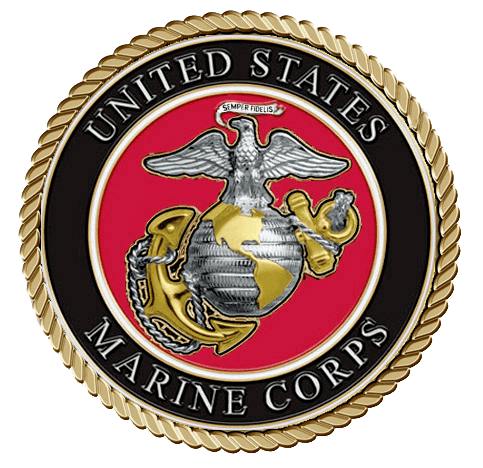 United States Marine Corp Red Medium Medallion