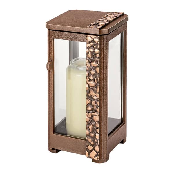 Unity Brown Grave Marker Candle Lamps