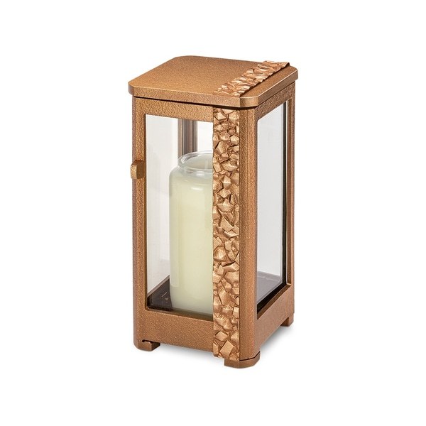 Unity Light Brown Small Grave Marker Candle Lamp