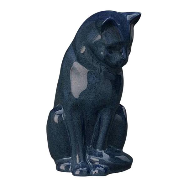 Upright Ocean Ceramic Cat Urns